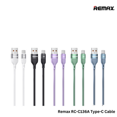 REMAX RC-C136A Lyoncal Series 3A Fast Charging data Cable for Type-C(Purple)