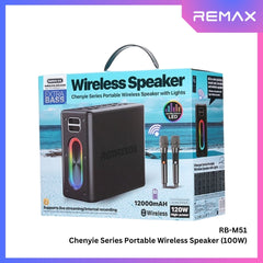 REMAX - RB-M51 5.4 Chenyie Series Portable Wireless Speaker With Light (100W) - Black