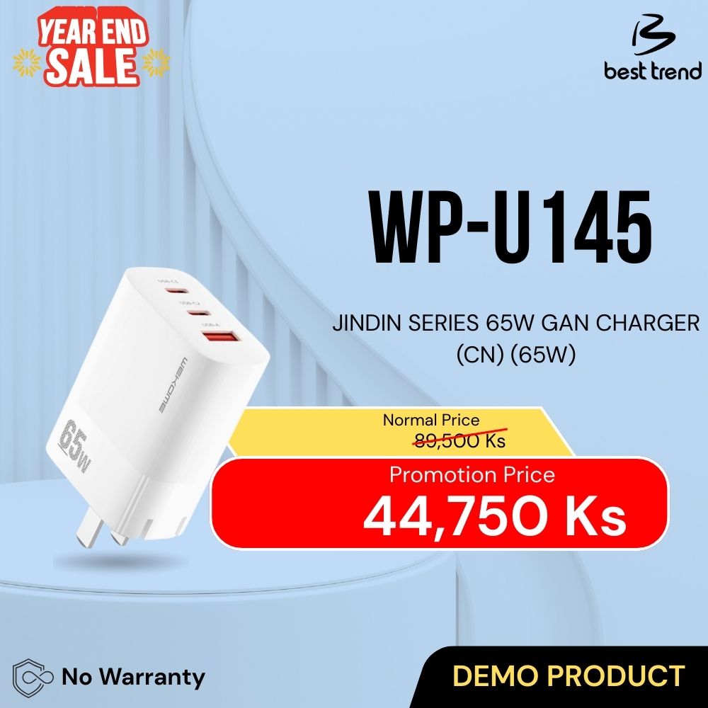 WK WP-U145 JINDIN SERIES 65W GAN CHARGER (CN) (65W)