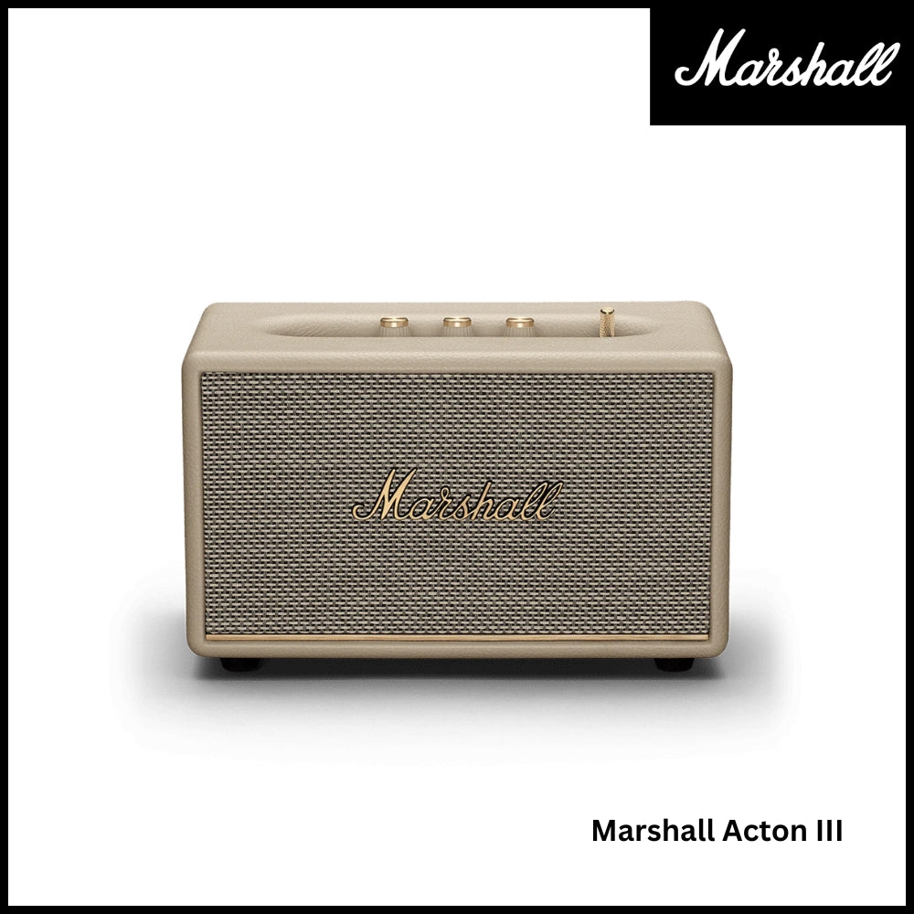 Marshall Acton 3 Bluetooth Speaker - Cream