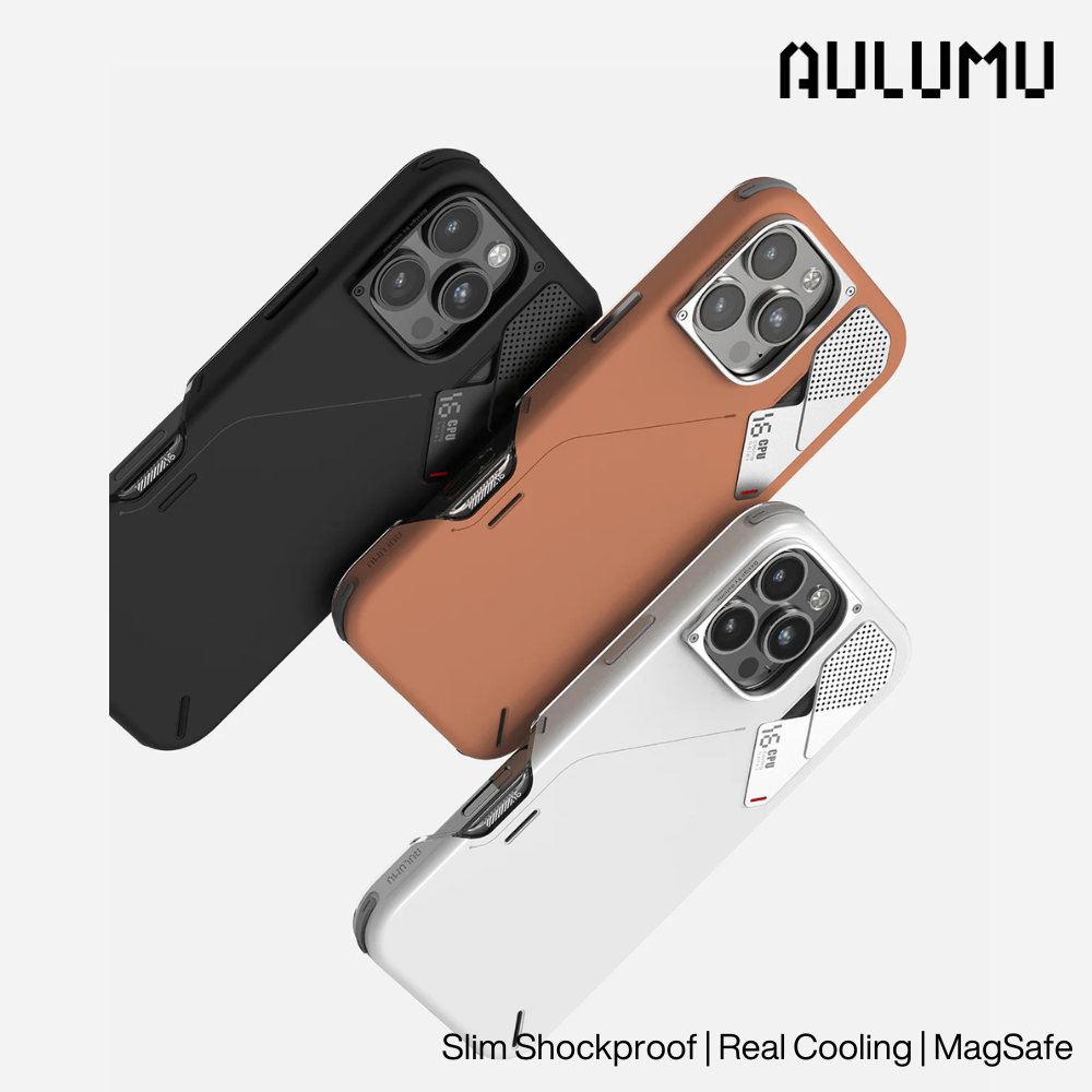 Aulumu A16 Slim Shockproof Case for iPhone 16 Pro Max Series | Real Cooling | MagSafe