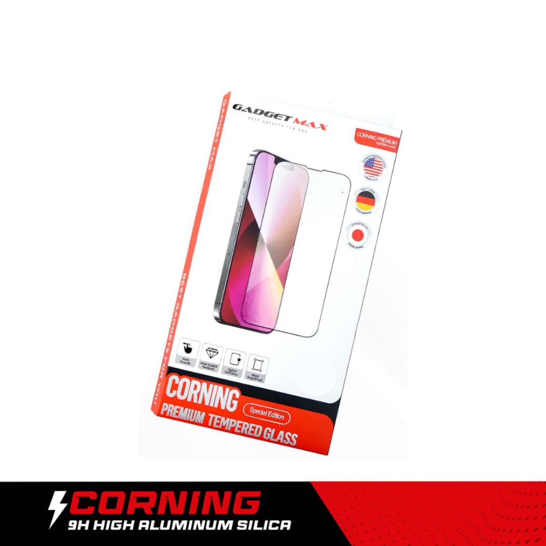 GADGET MAX CORNING iPhone 13 PRO Max 6.7" PREMIUM 2.5D SKILL FULL COVER TEMPERED GLASS