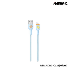 REMAX RC-C121 MOKA Series 2.4A Fast Charging Data Cable For Micro(1M)(Blue)