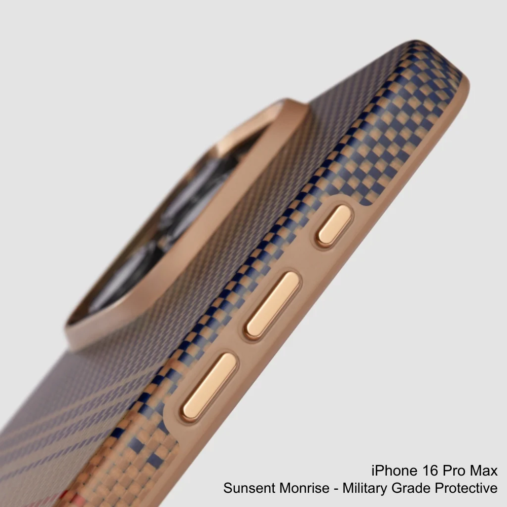 PITAKA - iPhone 16 Pro Max Case ( Sunset Moonrise Military-Grade Protective ) - Sunset