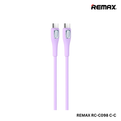 REMAX RC-C098 C-C Crystal Series 65W Liquid Silicone Fast Charging Data Cable Type-C to Type-C (1M)(65W)