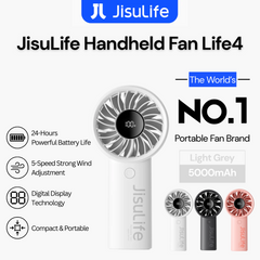 JisuLife - Handheld Fan Life 4 ( 5000mAh ) - Light Grey