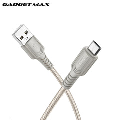 GADGET MAX - GX29 Woven Series USB To Micro Charging Data Cable (2.4A) - Grey