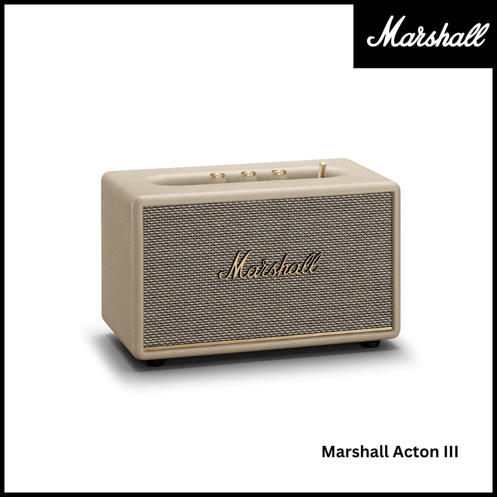 Marshall Acton 3 Bluetooth Speaker - Cream