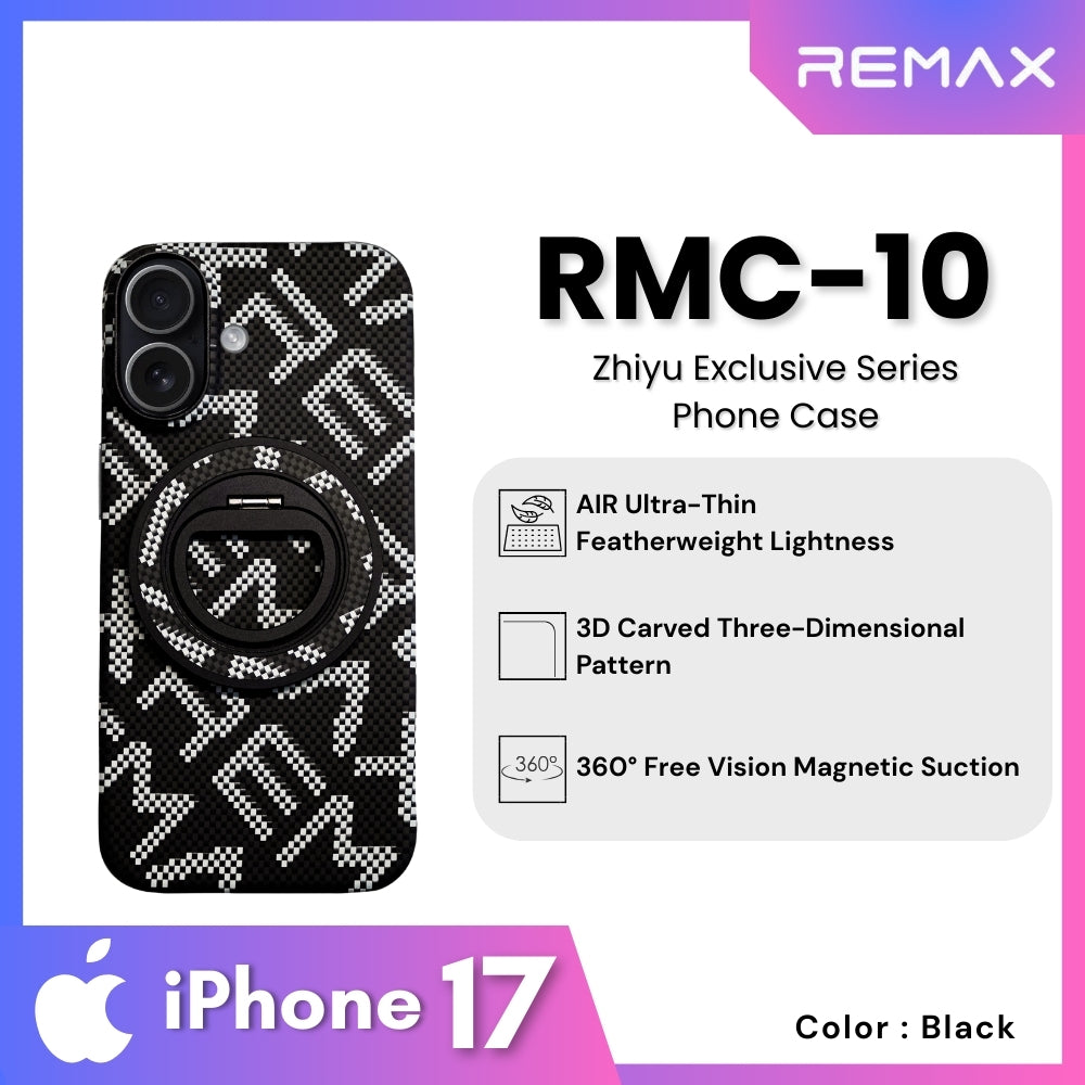 REMAX - RMC-10 iPhone 17 Case ( Zhiyu Exclusive Series ) - Black