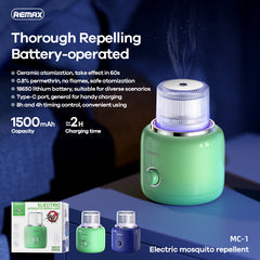 REMAX MC-1 ELECTRIC MOSQUITO REPELLENT (4.2W 1500MAH) - Blue