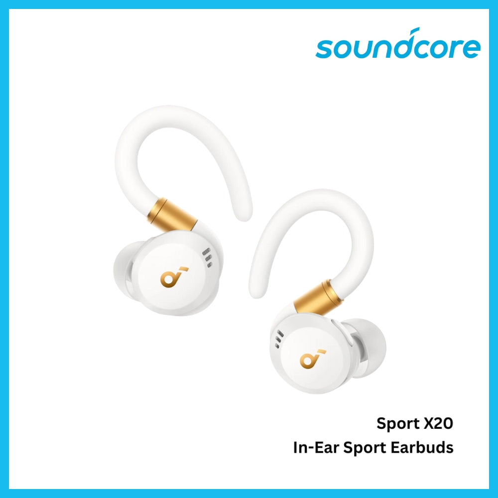 ANKER - SOUNDCORE SPORT X20 In-Ear Sport Earbuds - White