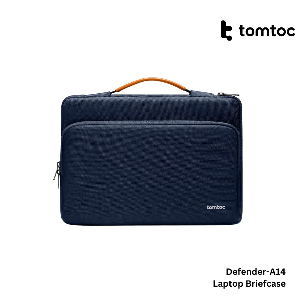 Tomtoc - Defender-A14 Laptop Briefcase ( 15.6 Inch ) - Navy Blue