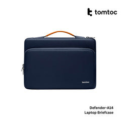 Tomtoc - Defender-A14 Laptop Briefcase ( 15.6 Inch ) - Navy Blue