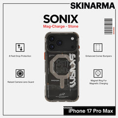 Skinarma - Sonix Magsafe Case For iPhone 17 Pro Max - Stone