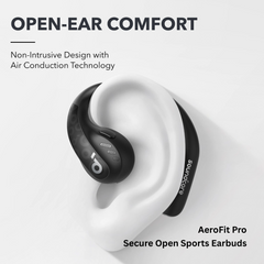 ANKER - SOUNDCORE AEROFIT PRO Open-Ear Wireless Earbuds - Black