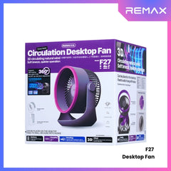 REMAX - F27 Fonyr Series Circulation Destop Fan - Purple
