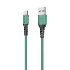 PRODA (PD-B51A) SOFT 3A DATA CABLE FOR TYPE-C (3A) (1M) - Green