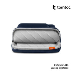 Tomtoc - Defender-A14 Laptop Briefcase ( 15.6 Inch ) - Navy Blue