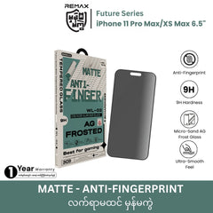 REMAX - WL-02 Future Series Matte Anti-Fingerprint Tempered Glass - iPhone 11 Pro Max / XS Max (6.5")