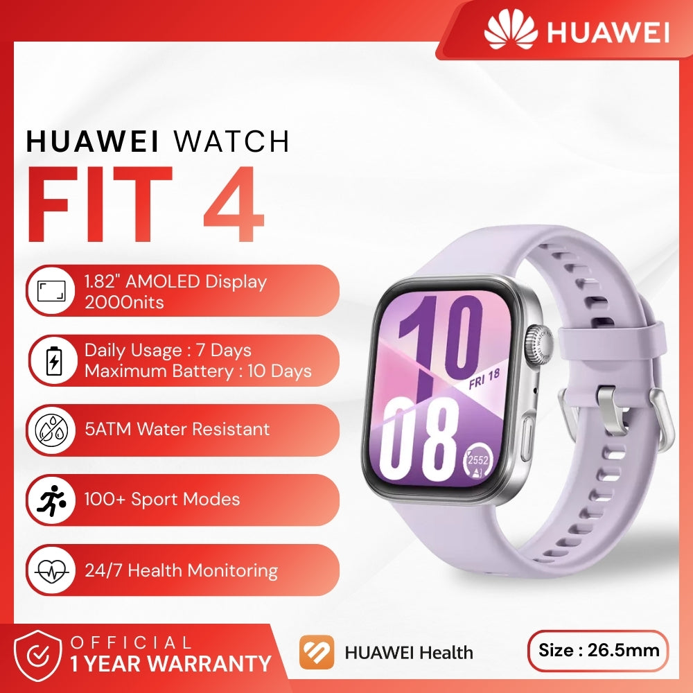HUAWEI - Watch Fit 4 Smart Watch - Purple