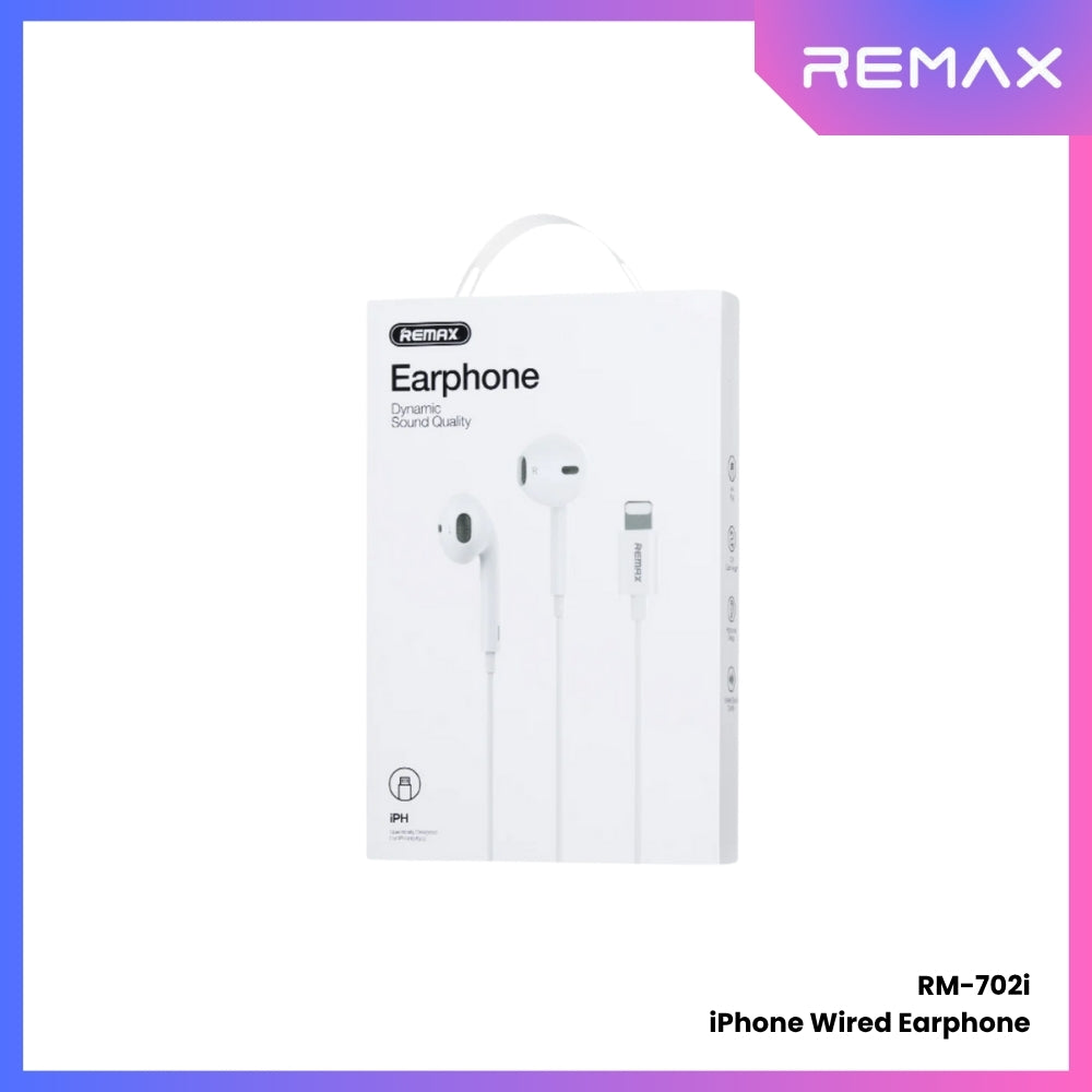 REMAX - RM-702i iPhone Wired Earphone - White