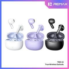 REMAX - TWS-15 Bluetooth Wireless Earbuds - Black