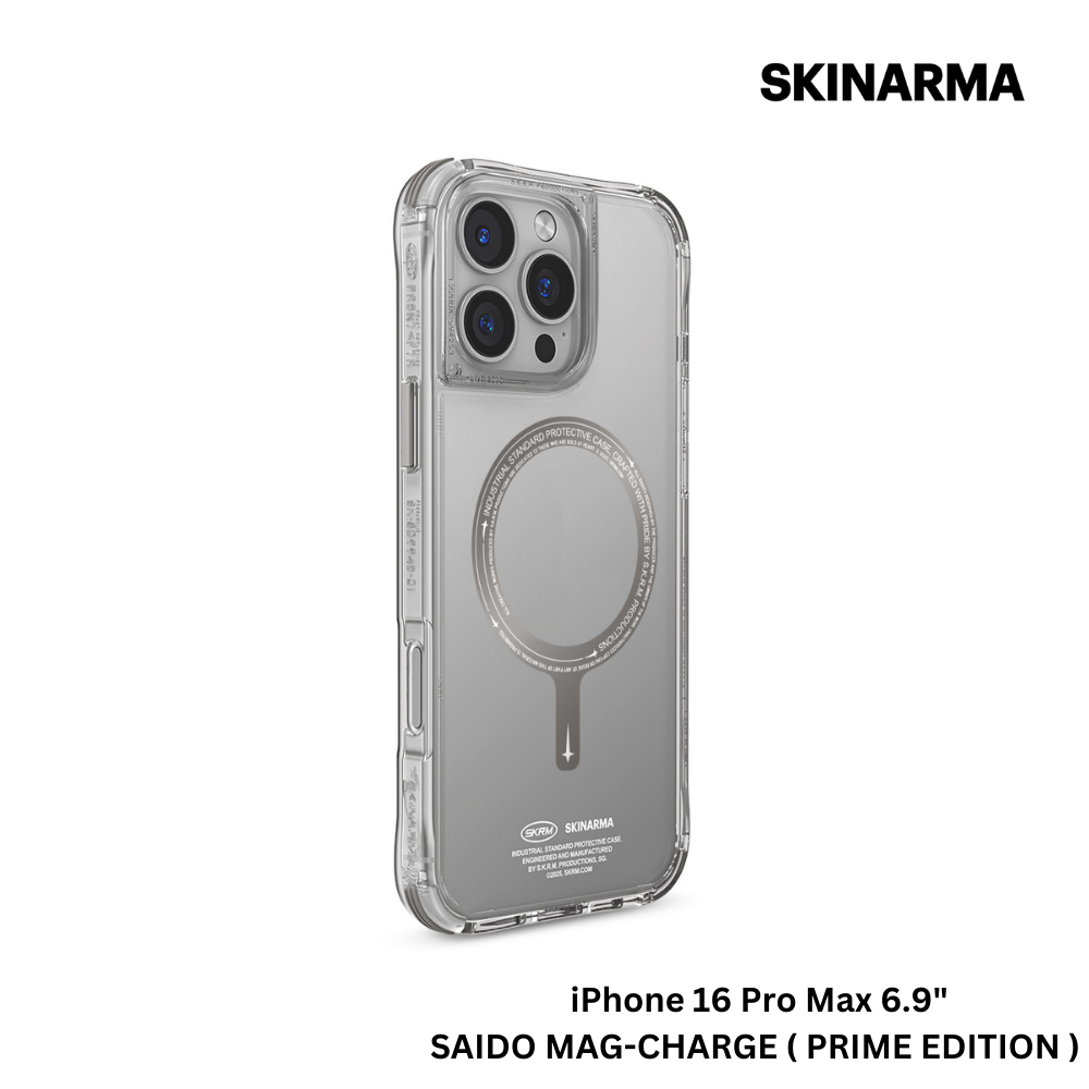 Skinarma iPhone 16 Pro Max 6.9" Saido Mag-Charge Case - Prime Edition - Titanium