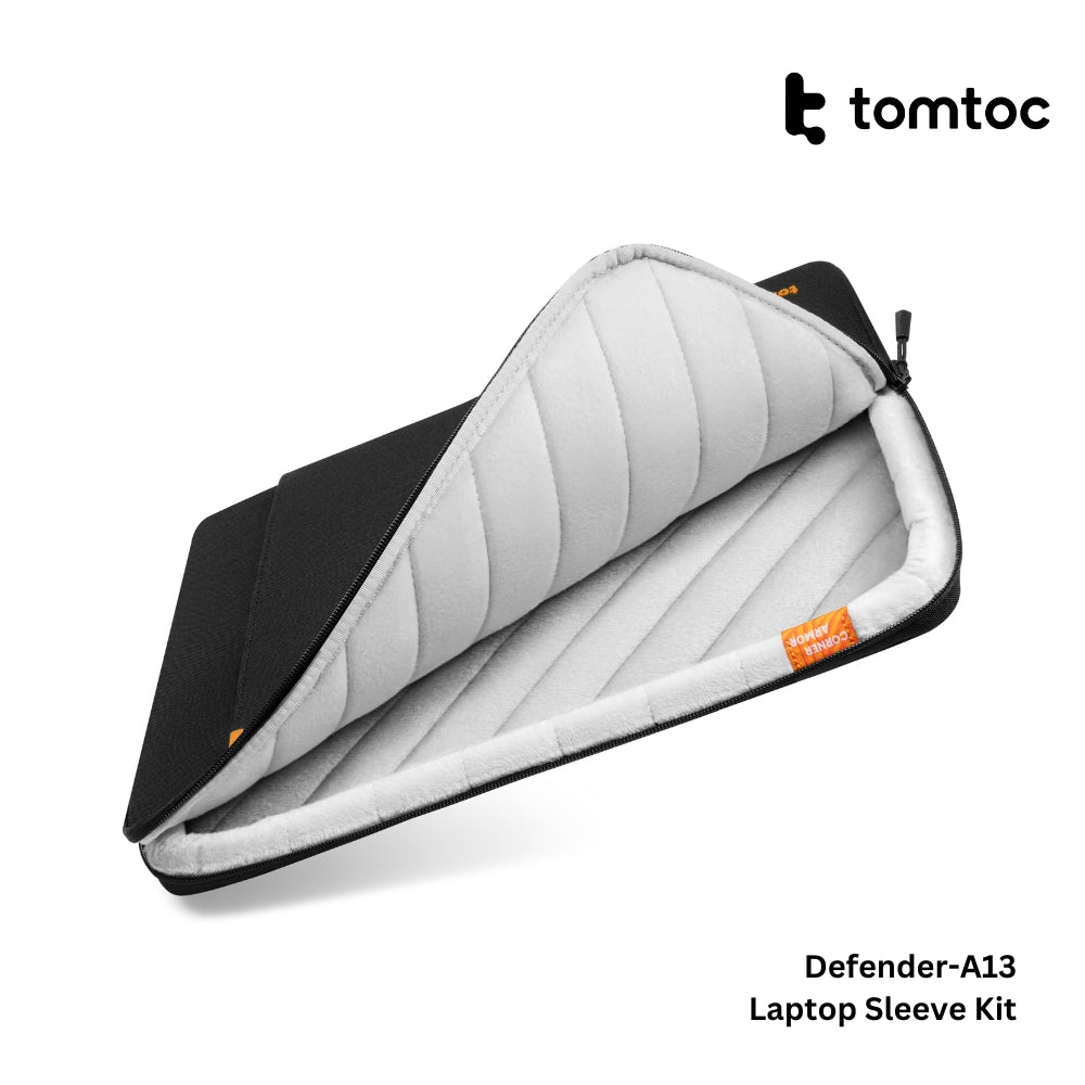 Tomtoc - Defender-A13 Laptop Sleeve Kit ( 14 Inch ) - Black