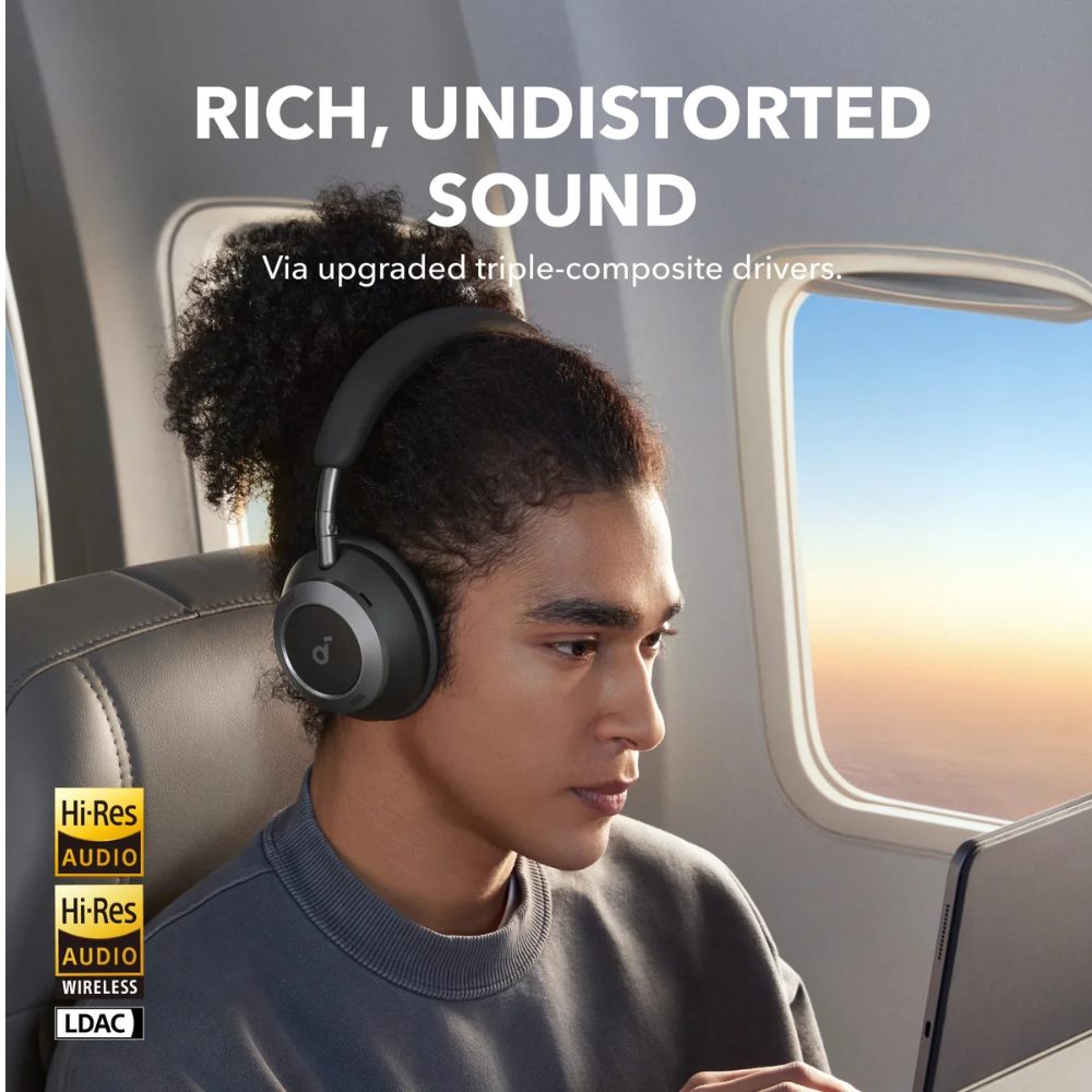 ANKER - SOUNDCORE SPACE ONE PRO Active Noise Cancelling Wireless Headphone - Black