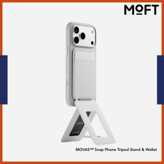 MOFT - MOVAS™ Snap Phone Tripod Stand & Wallet - Misty Cove