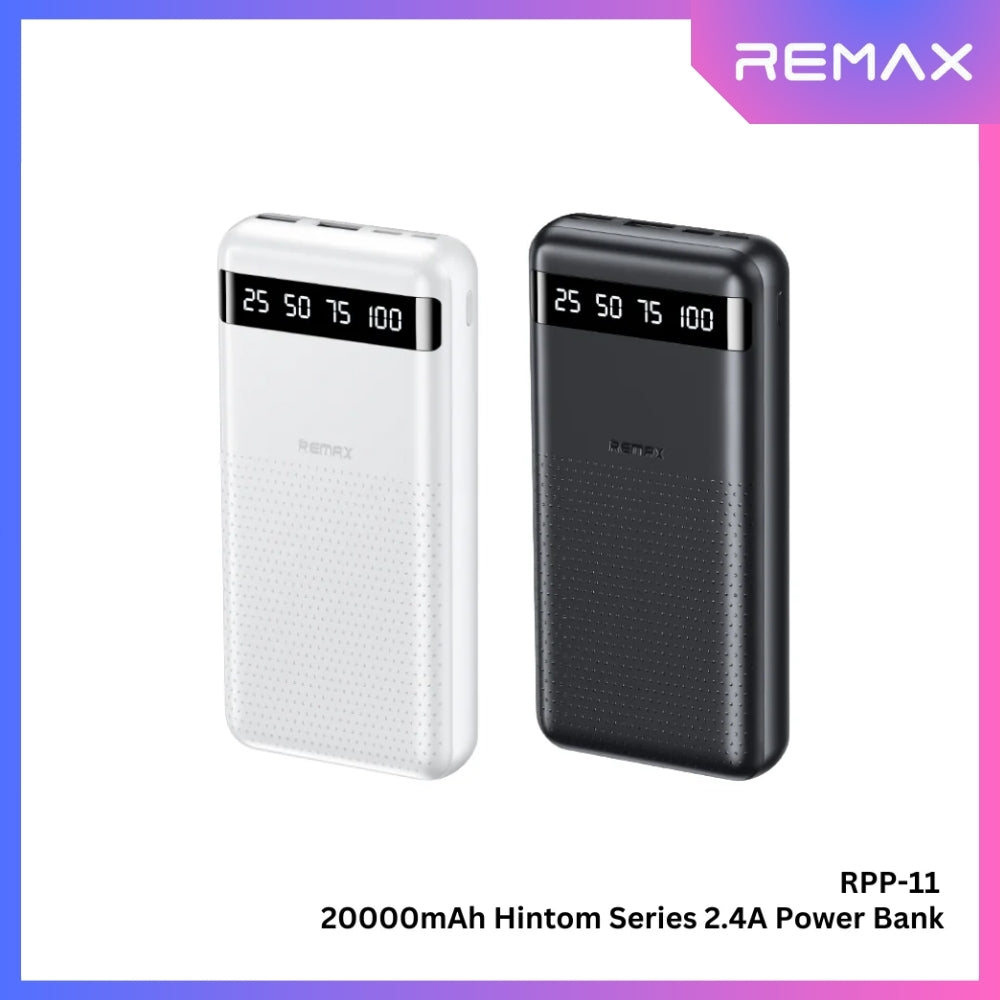 REMAX - RPP-11 Hintom Series 20000mAh Fast Charging Power Bank (2.4A) - White