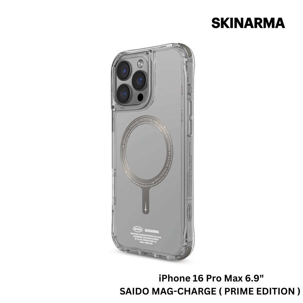 Skinarma iPhone 16 Pro Max 6.9" Saido Mag-Charge Case - Prime Edition - Titanium