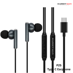 GADGET MAX - P25 Type-C Wired Earphone - Black