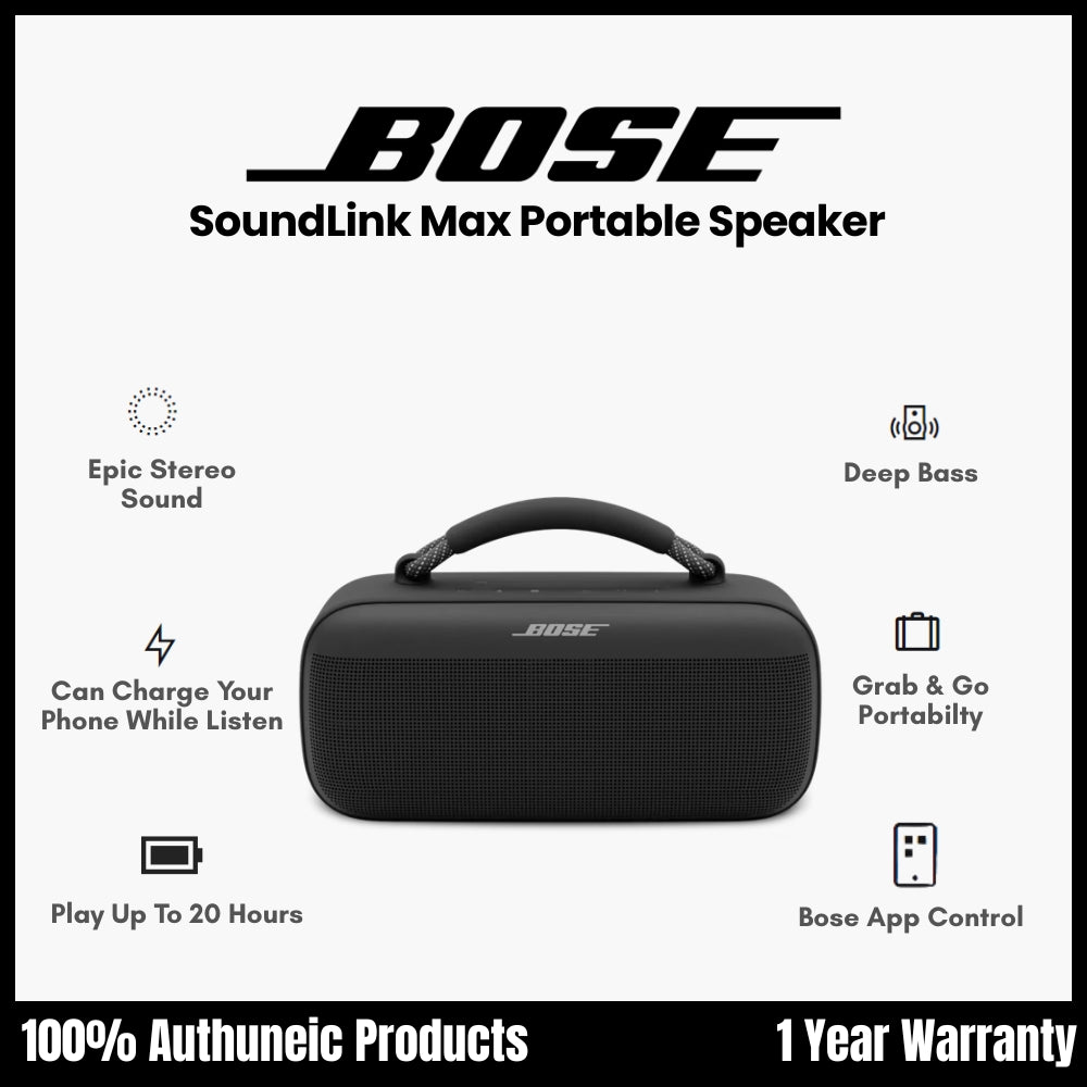 BOSE - Soundlink Max Portable Speaker - Black