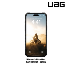 iPhone 16 Pro Max >> UAG PATHFINDER Series Clear Magsafe Case - White