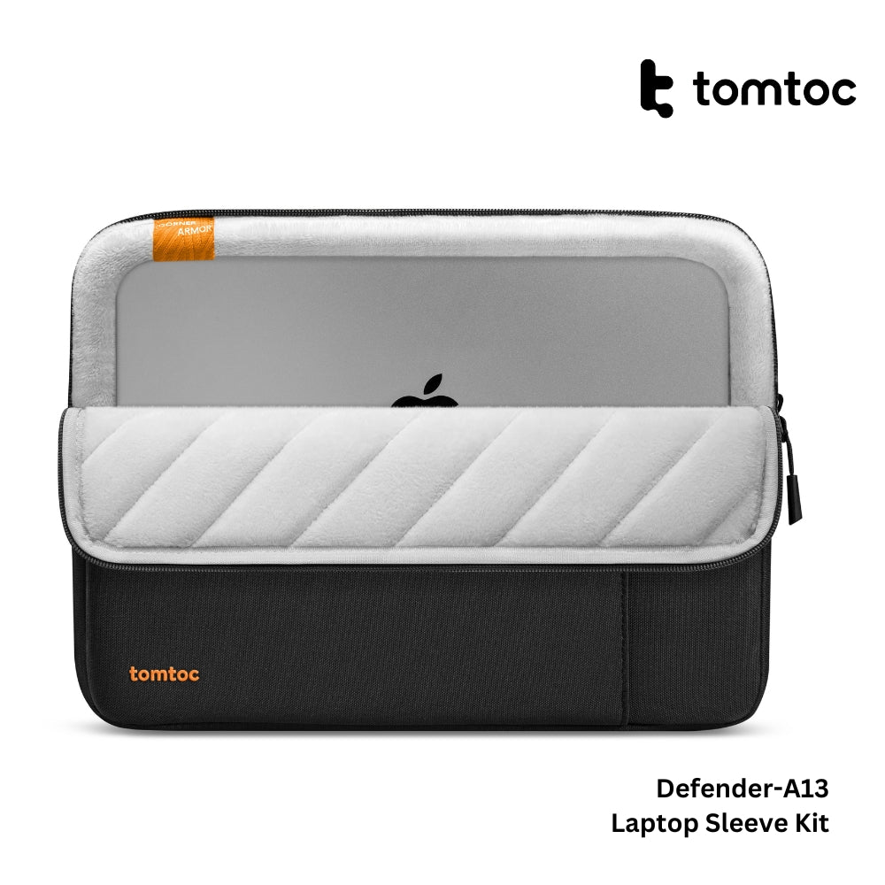 Tomtoc - Defender-A13 Laptop Sleeve Kit ( 14 Inch ) - Black
