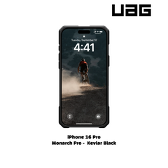 iPhone 16 Pro >> UAG MONARCH PRO Series Carbon Fiber Case - Kevlar Black