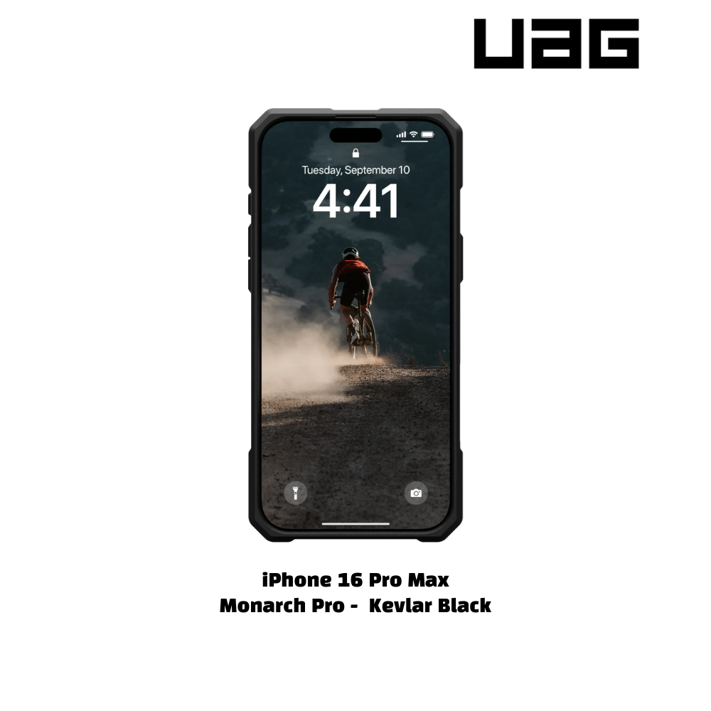 iPhone 16 Pro Max >> UAG MONARCH PRO Series Carbon Fiber Case - Kevlar Black