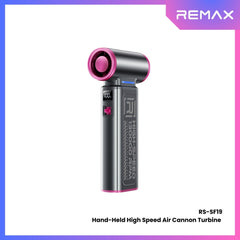 REMAX - RS-SF19 Hand-Held High-Speed 130,000 RPM Turbine Air Cannon Handheld Fan - Purple