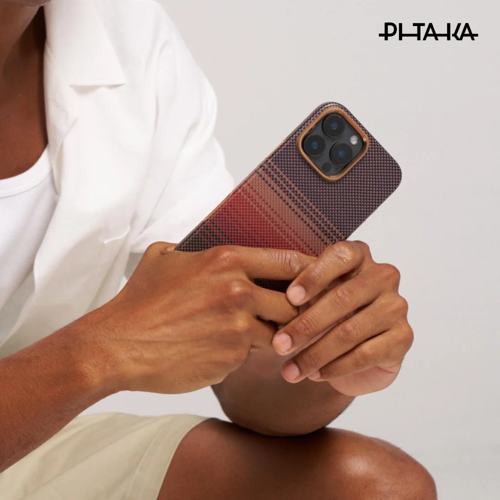 PITAKA - iPhone 16 Pro Max Case ( Sunset Moonrise Military-Grade Protective ) - Sunset
