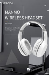 PRODA PD-BH500 MANMO WIRELESS HEADPHONE - White