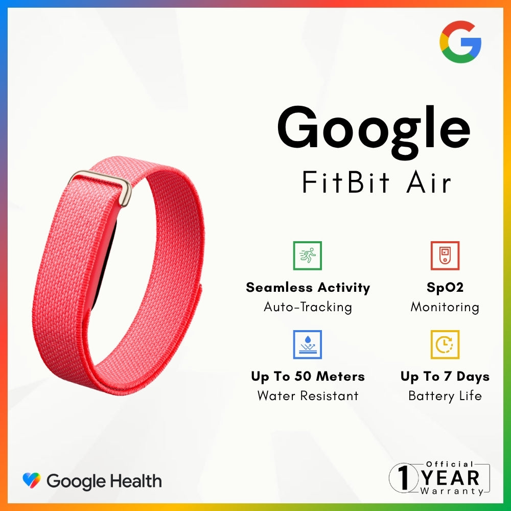 Google - FitBit Air - Red