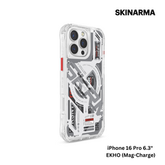 Skinarma iPhone 16 Pro 6.3" Ekho (Mag-Charge) Case - White