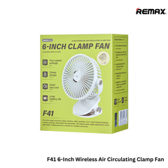 REMAX F41 6-Inch Wireless Air Circulating Clamp Fan