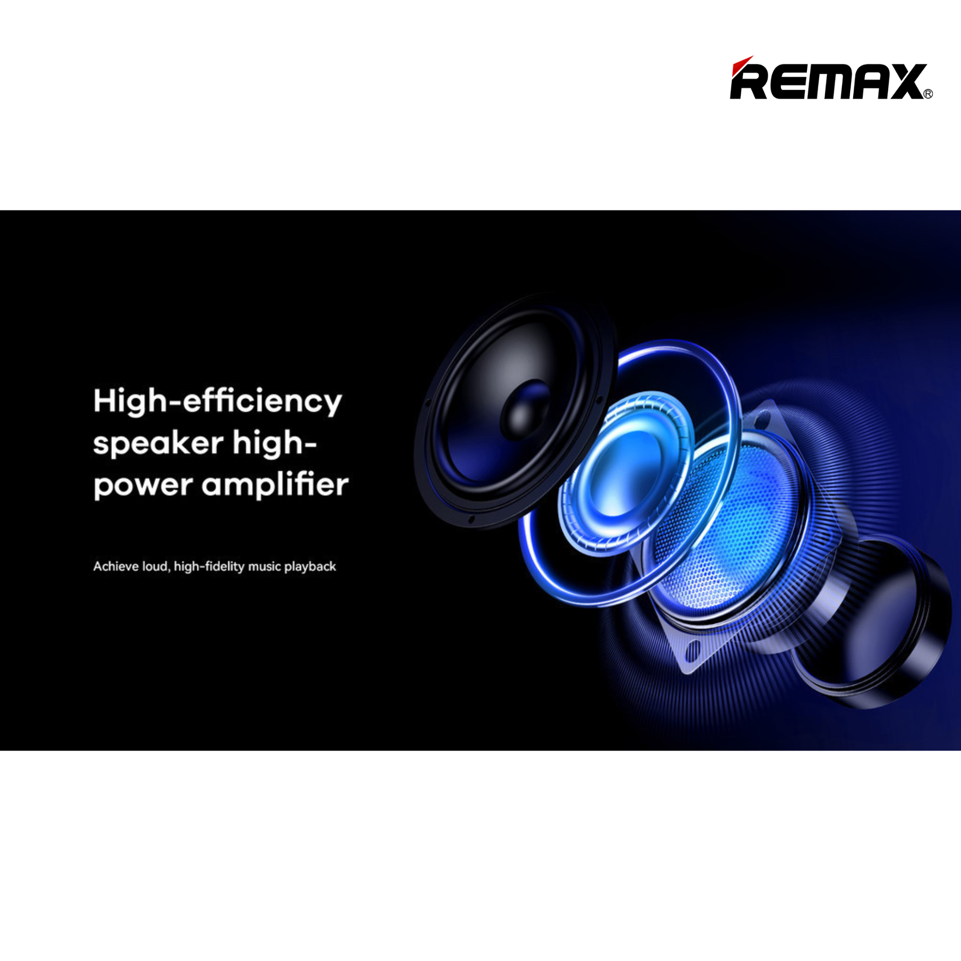 Remax RB-M51 5.4 Chenyie Series Portable Wireless Speaker With Light (120W) - Black