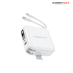 GADGET MAX GB23 AIO PRO 15000MAH ALL-IN-ONE POWER BANK - WHITE