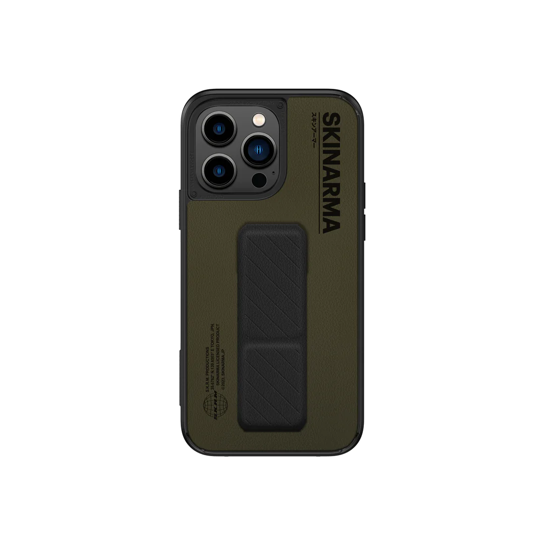 Skinarma iPhone 14 Pro Max (6.7") Gyo Leatherette Bumper (Olive)