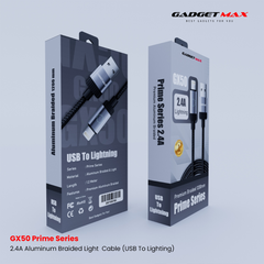 GADGET MAX - GX50 Type-C Prime Series USB To Type-C Fast Charging Data Cable (3A) - Black