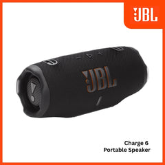 JBL - Charge 6 Portable Bluetooth Speaker - Black Orange