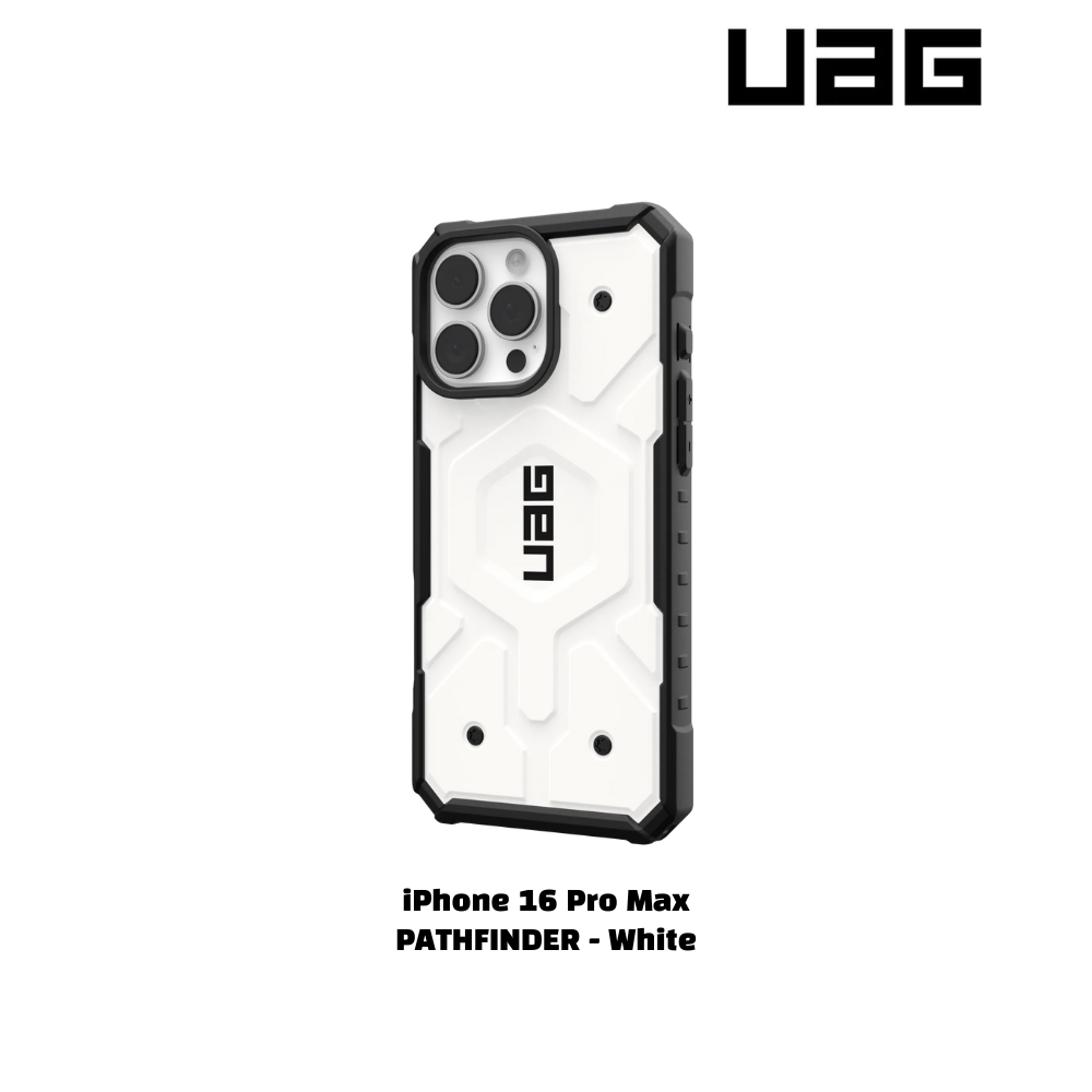 iPhone 16 Pro Max >> UAG PATHFINDER Series Clear Magsafe Case - White